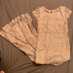 Full length lace lined gown. Never worn